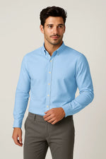 Camisa Social Masculina Slim em Oxford Modal Premium