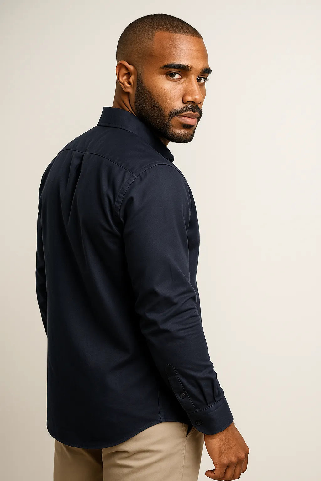 Camisa Social Slim Fit em Algodão Premium