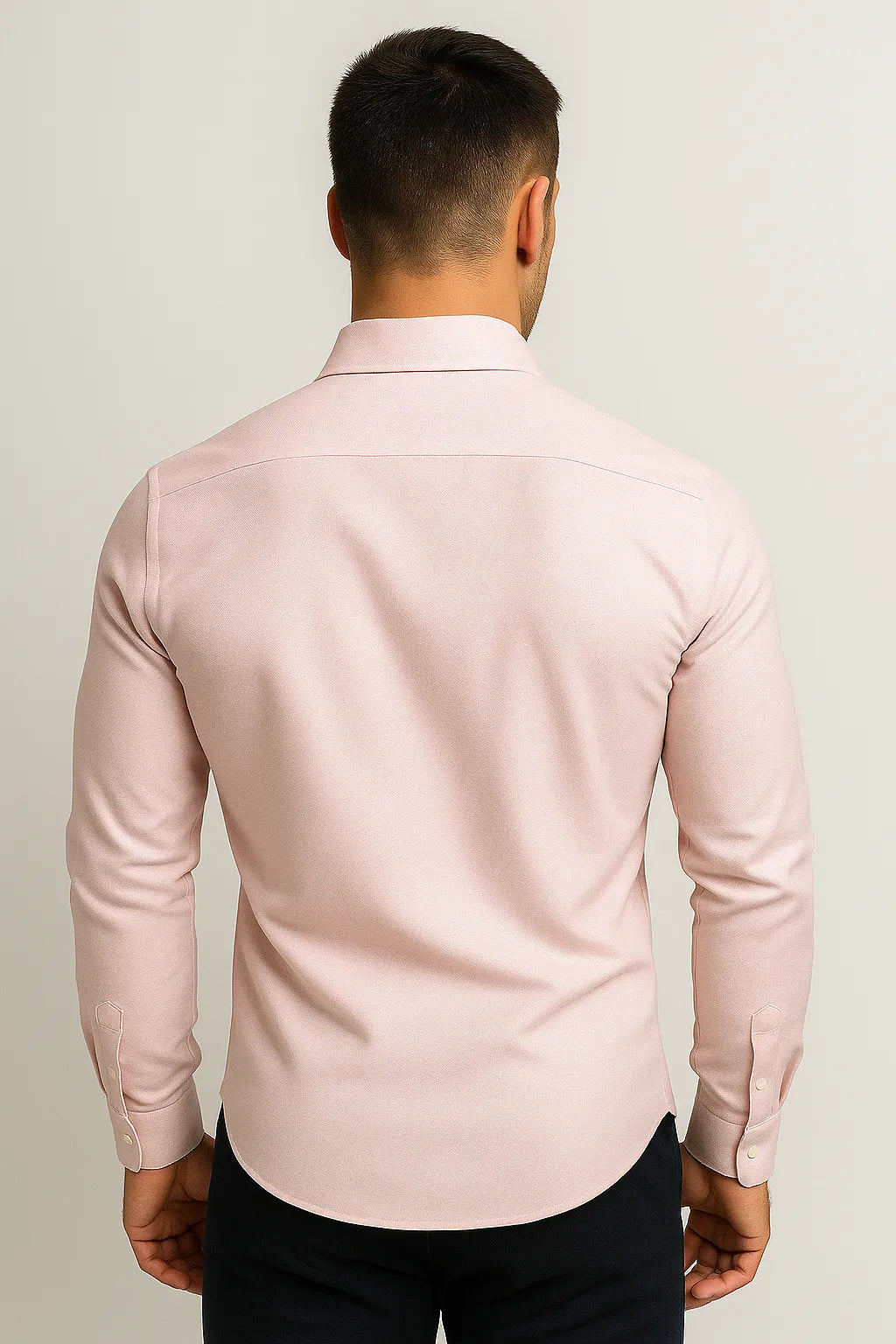 Camisa Social Slim Fit em Algodão Pima Fio 80