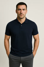 Camisa Polo em Algodão Pima com Elastano