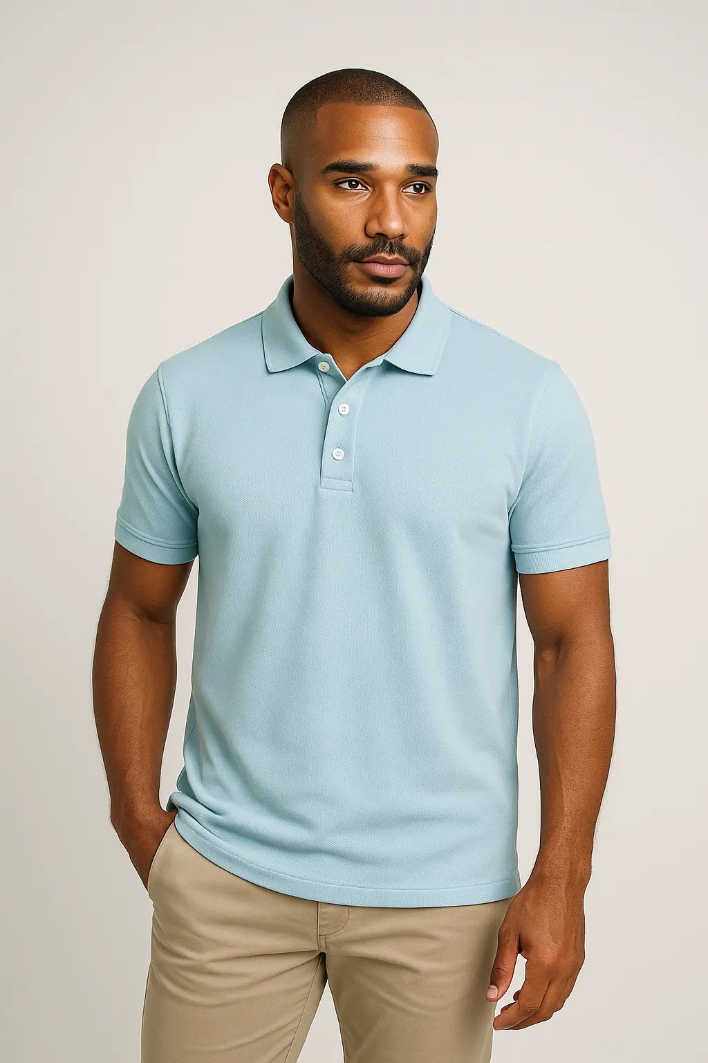 Camisa Polo Slim em Algodão Piquet com Elastano