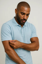 Camisa Polo Slim em Algodão Piquet com Elastano