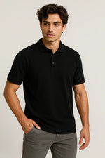 Camisa Polo Slim em Algodão Piquet com Elastano
