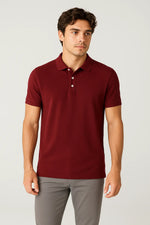 Camisa Polo Slim em Algodão Pima Piquet com Elastano