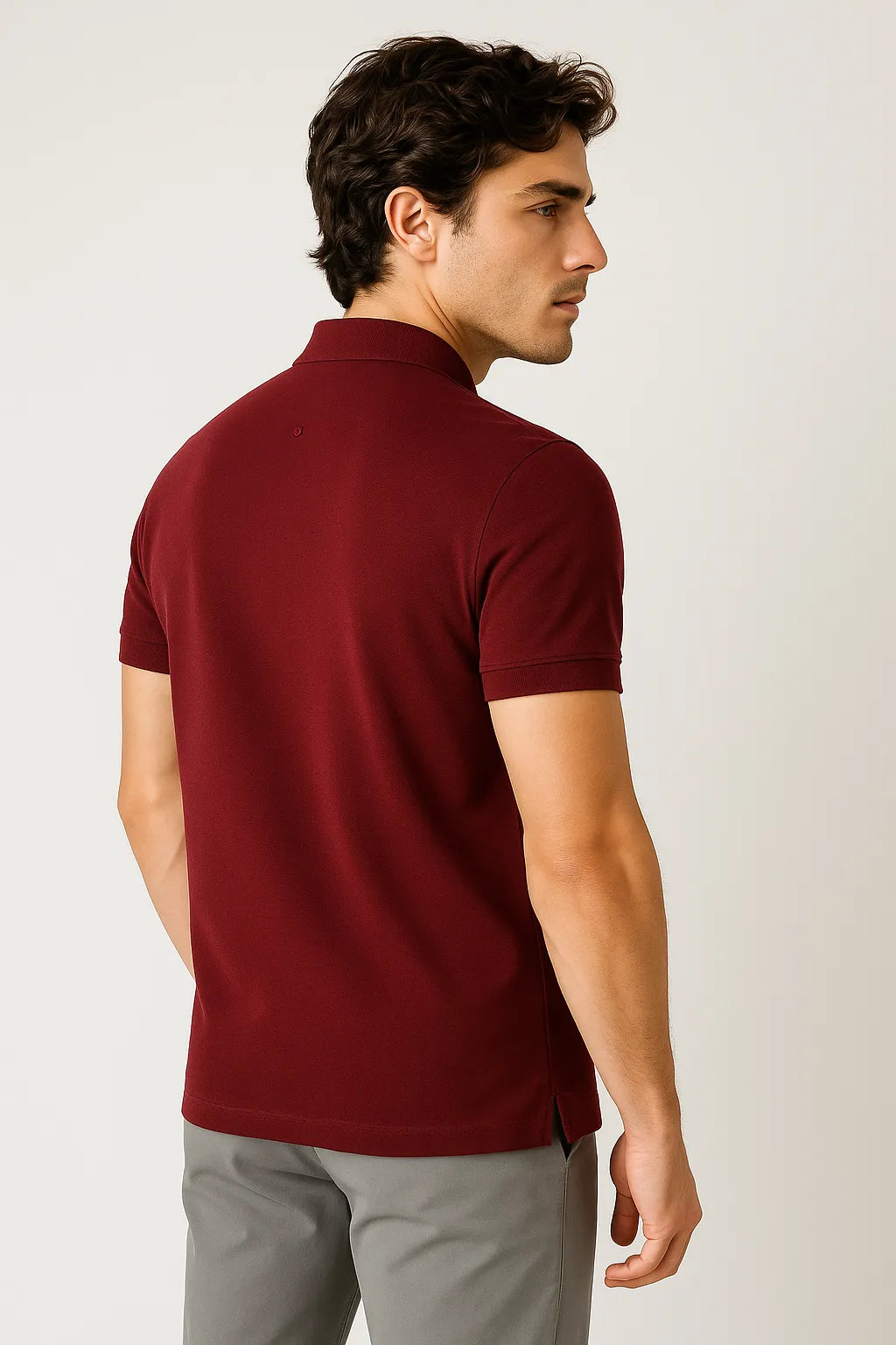 Camisa Polo Slim em Algodão Pima Piquet com Elastano