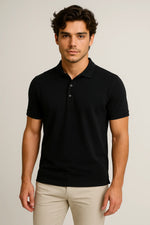 Camisa Polo Slim em Algodão Pima Piquet com Elastano