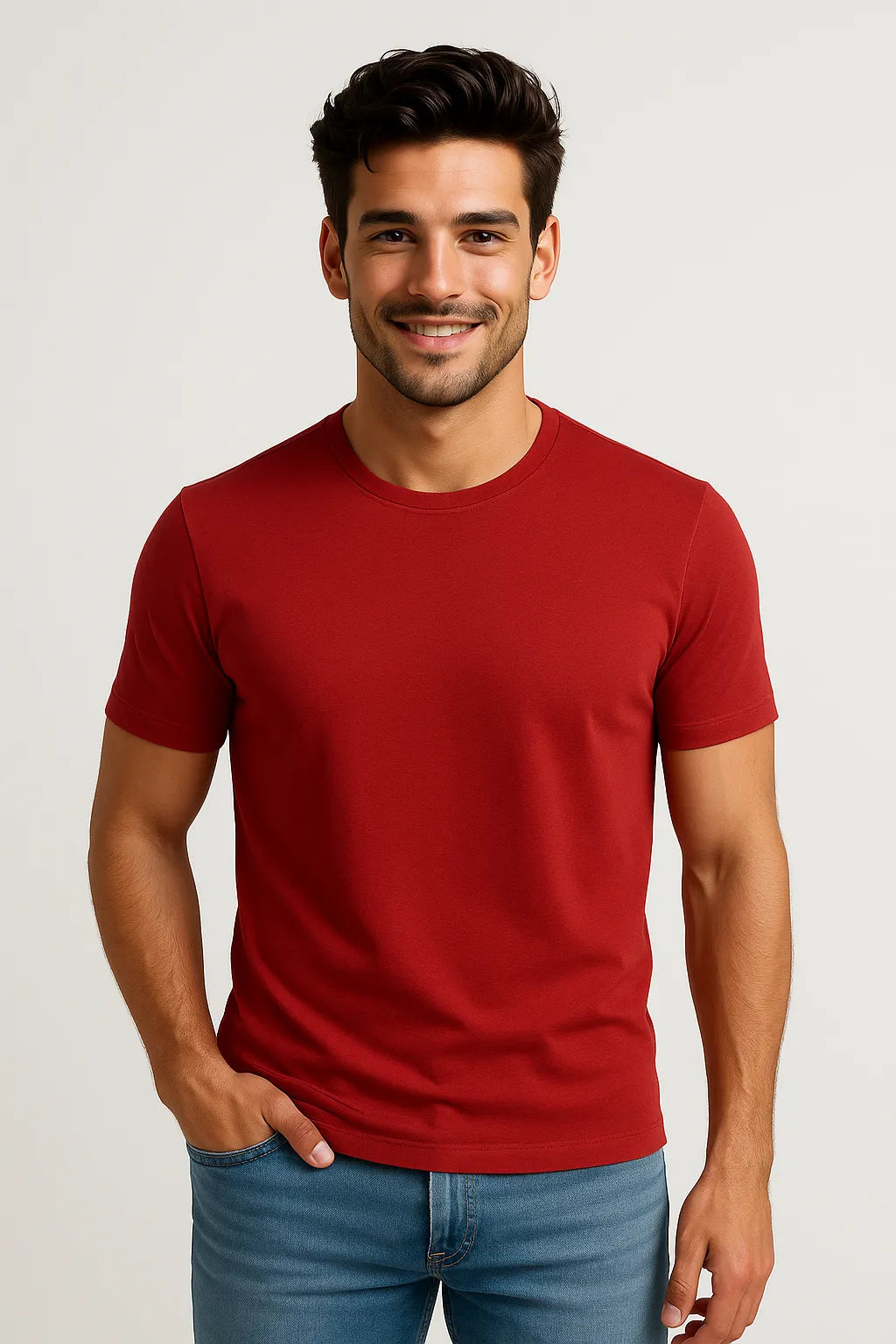 Camiseta Premium em Algodão Egípcio com Elastano