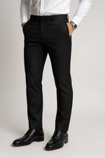 Calça Social Slim Masculina em Poliéster com Elastano