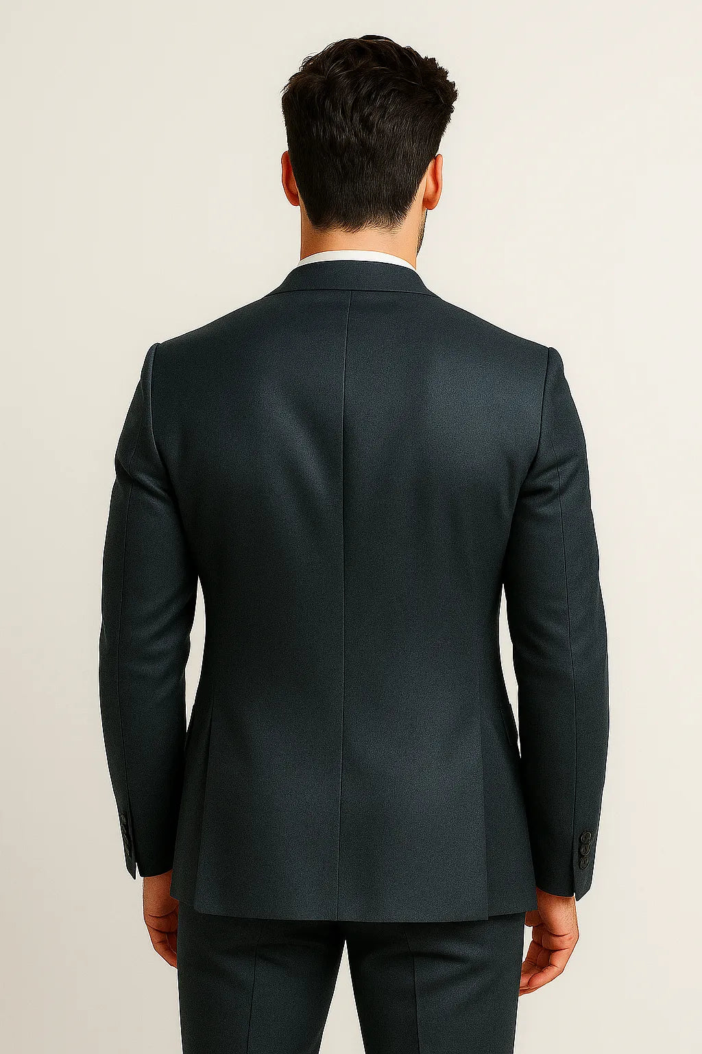 Terno Slim Masculino Verde Escuro em Poliviscose