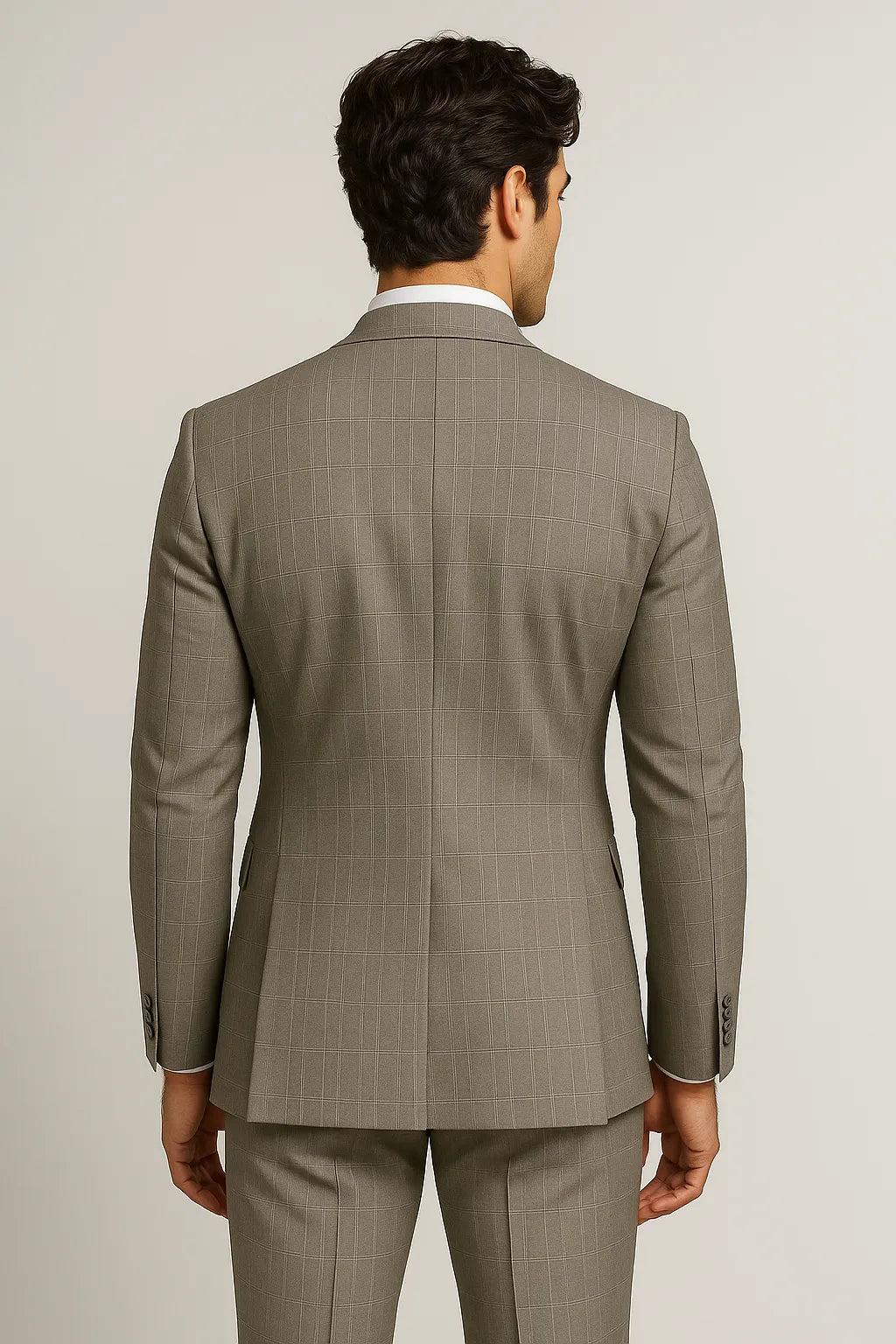 Terno Masculino Príncipe de Gales em Poliviscose Premium – 3 Peças