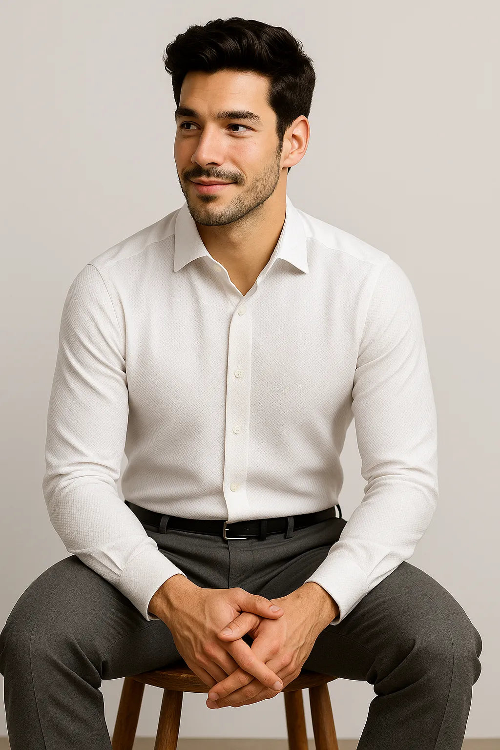 Camisa Social Slim Premium Texturizada