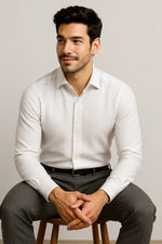 Camisa Social Slim Premium Texturizada