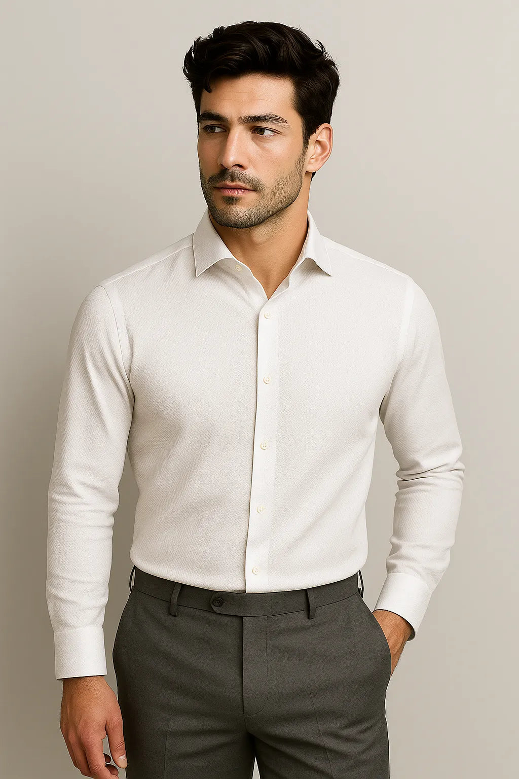 Camisa Social Slim Premium Texturizada