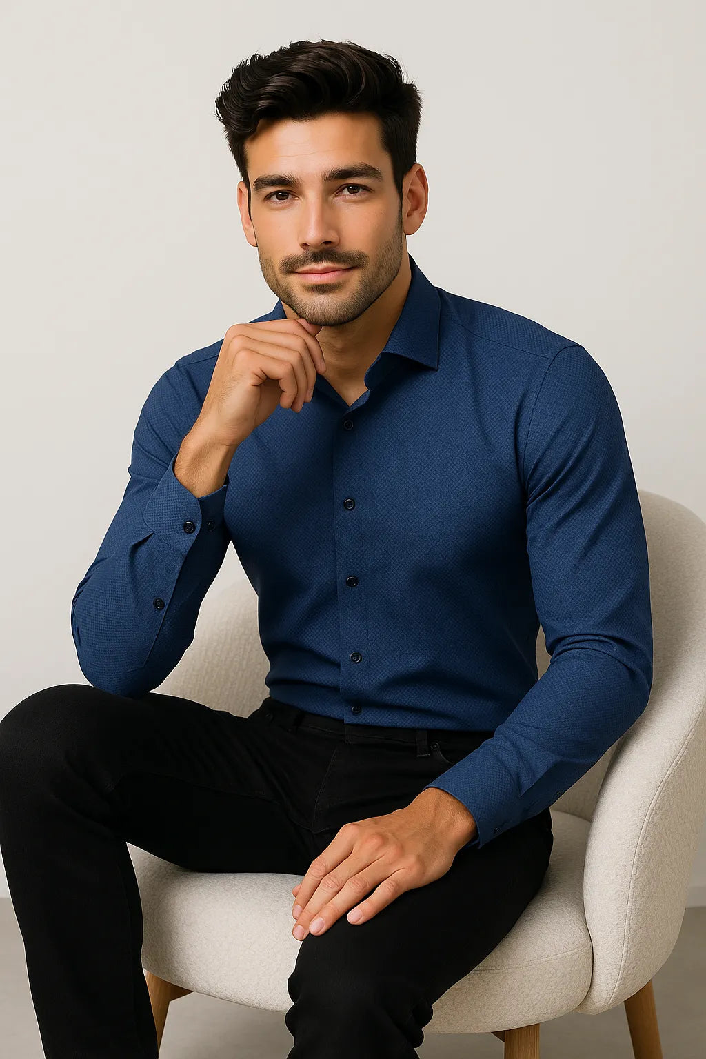 Camisa Social Slim Premium Texturizada