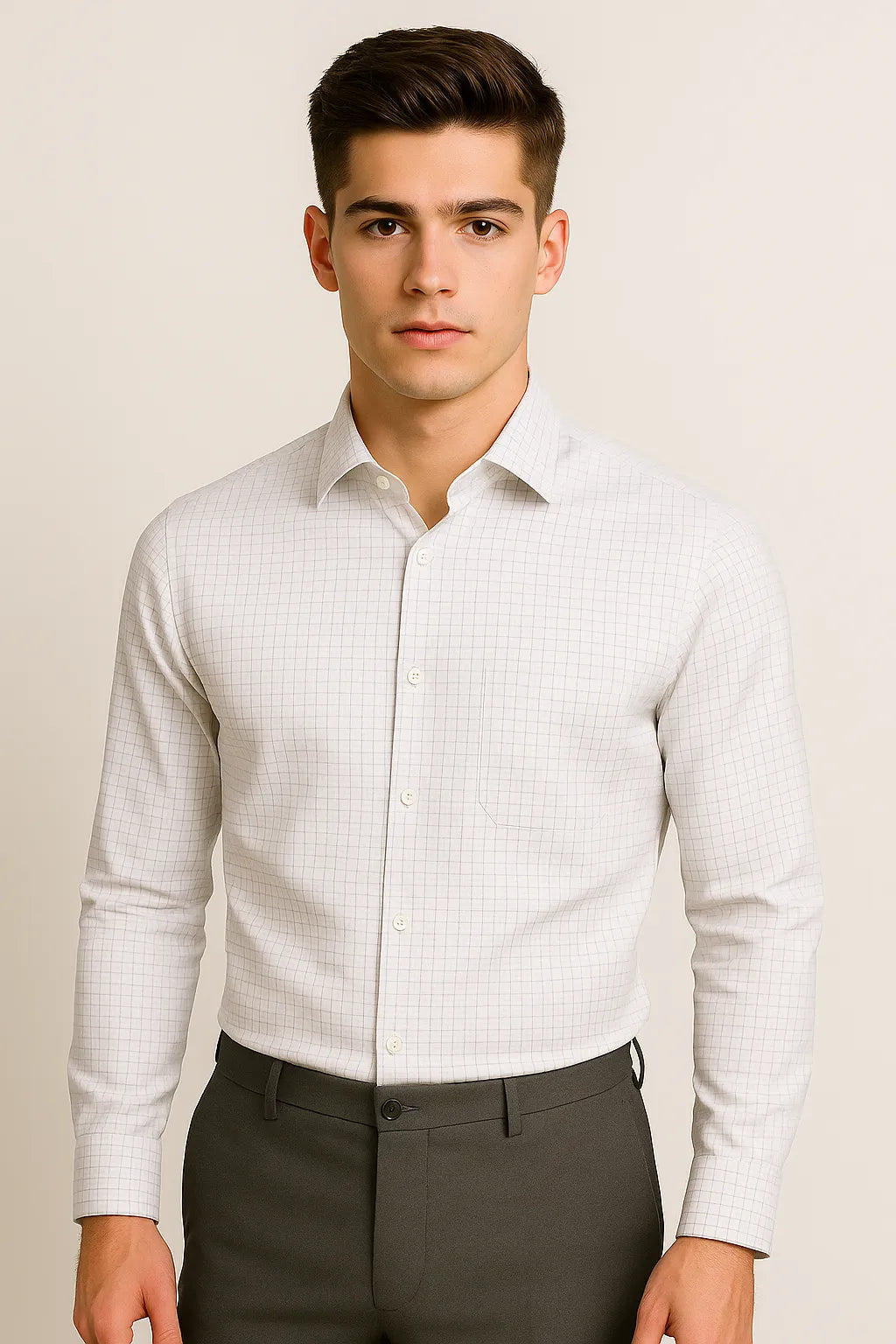 Camisa Social Slim Premium Quadriculada