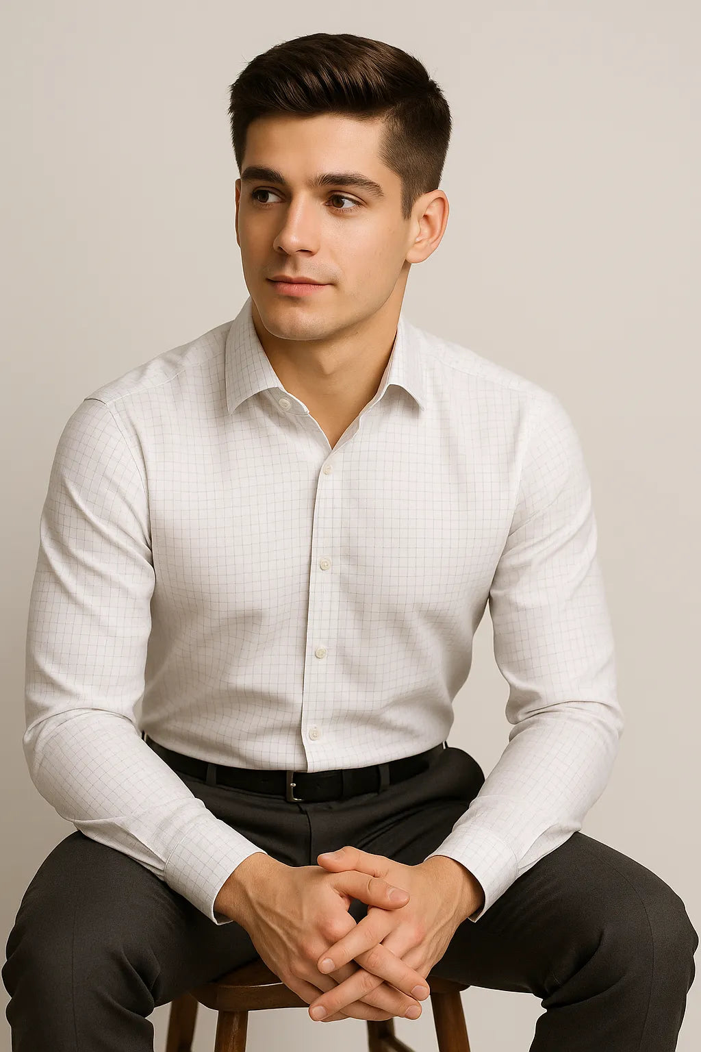 Camisa Social Slim Premium Quadriculada