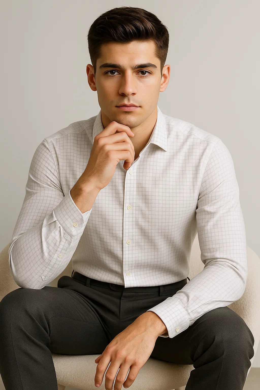 Camisa Social Slim Premium Quadriculada