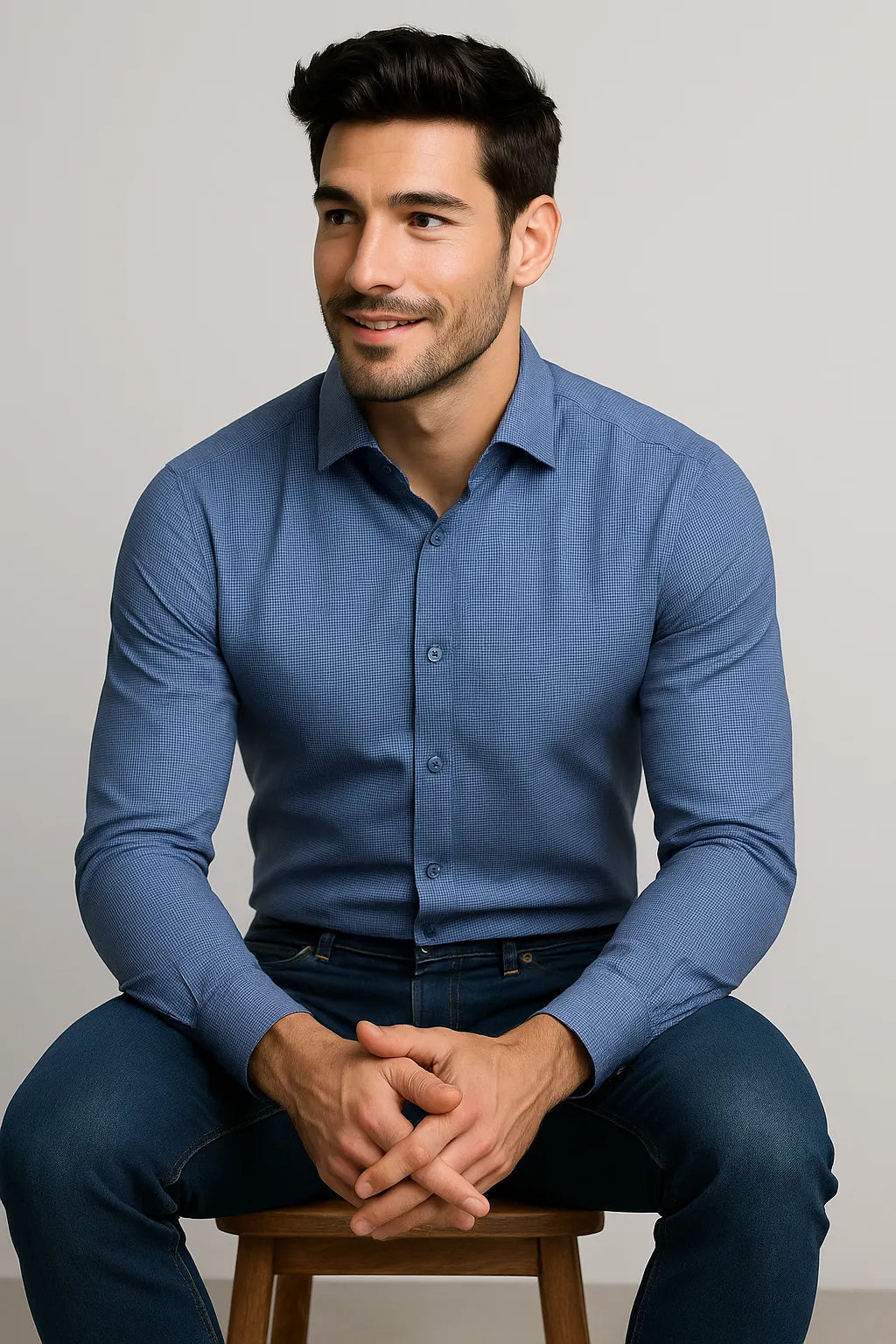 Camisa Social Slim Premium Quadriculada