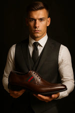 Sapato Social Derby Couro Legítimo Premium