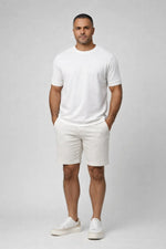 Camiseta Masculina Estruturada em Algodão com Textura Premium