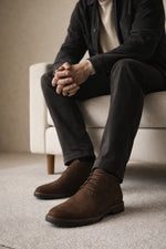 Sapato Bota Casual Nobuck Firenze em Couro Bovino