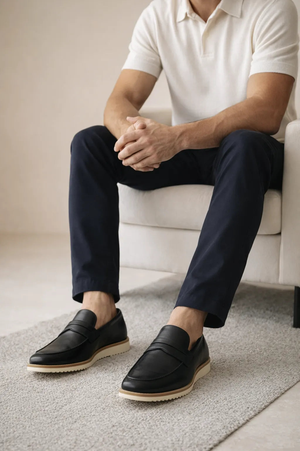 Sapato Casual Masculino Virtus em Couro Bovino