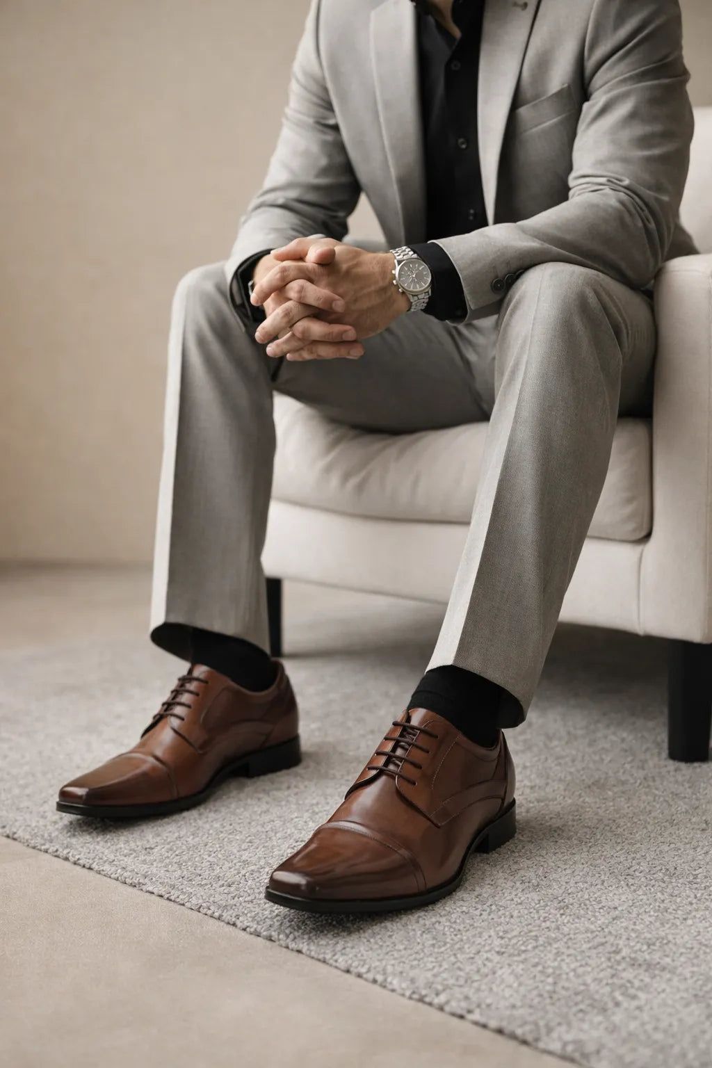 Sapato Social Masculino Venneto em Couro Legítimo