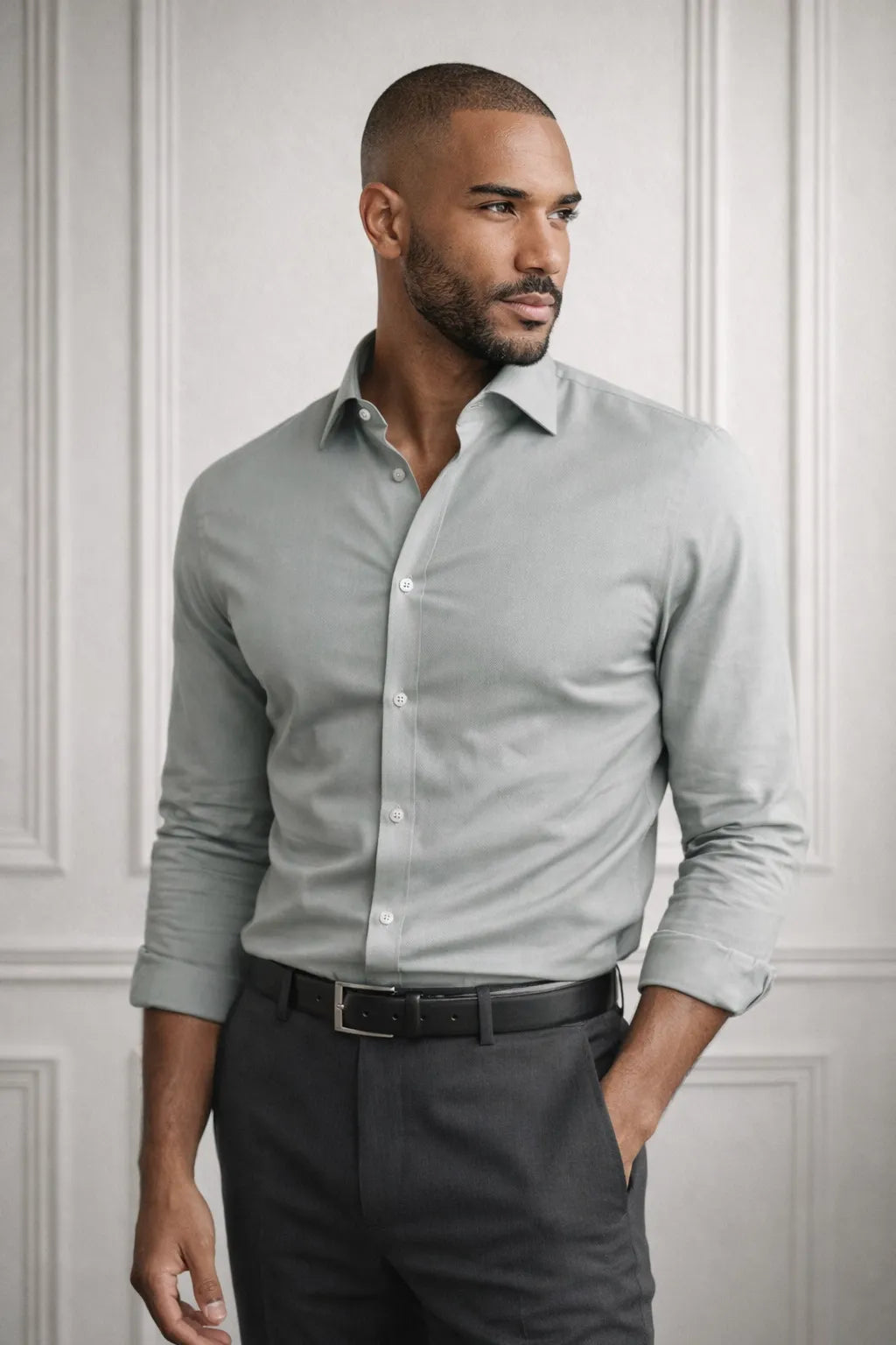 Camisa Social Slim Fit Bambu com Elastano