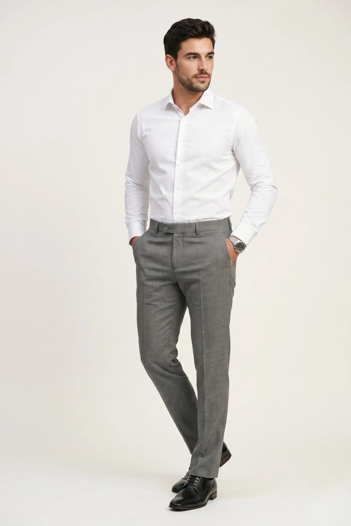 Calça Social Masculina Slim com Elastano