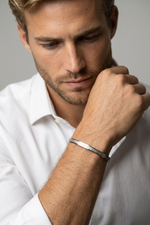 Bracelete Masculino Pai Nosso em Aço Inoxidável 316L