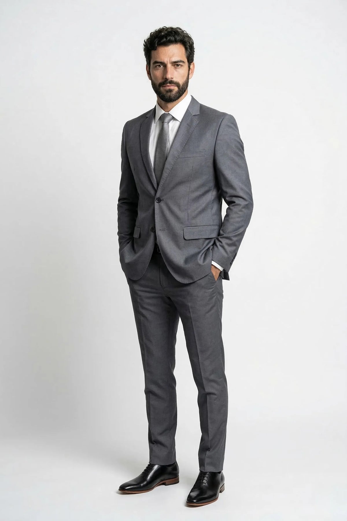 Terno Masculino Nerozza Poliviscose Semi Slim