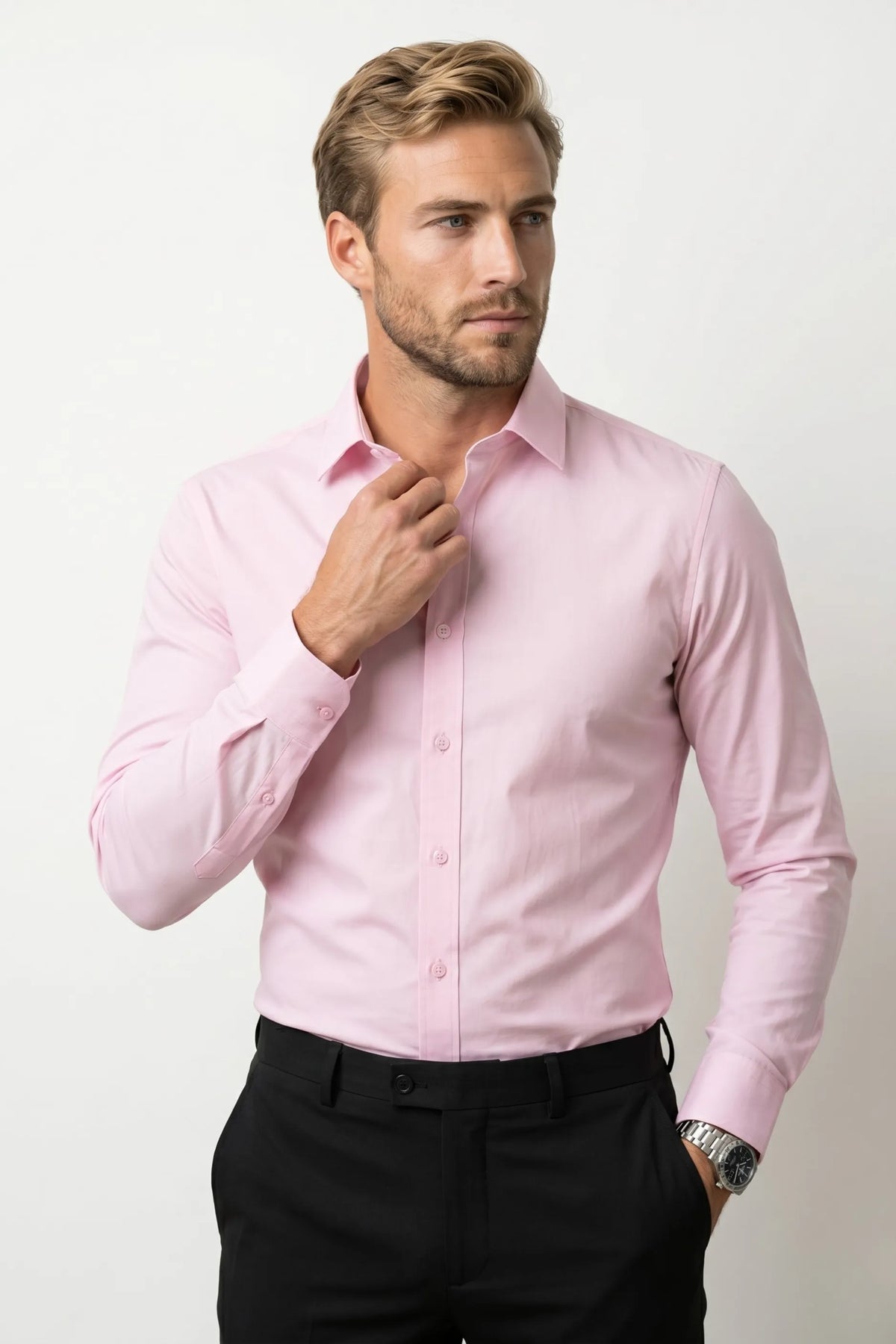 Camisa Social Slim Fit Bambu com Elastano