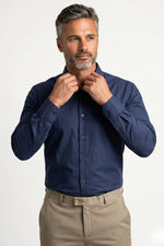 Camisa Social Masculina Tradicional Microtexturizada