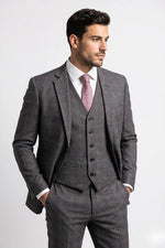 Terno Masculino Poliviscose Slim Vêneto Xadrez