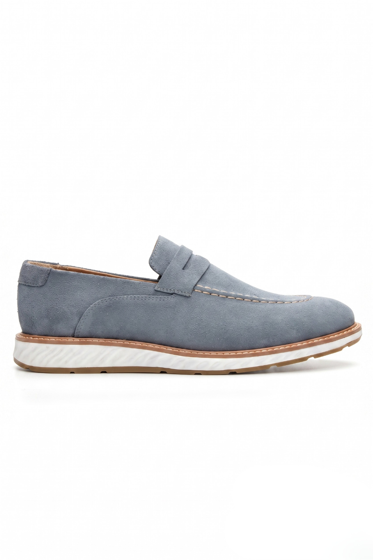 Sapato Casual Loafer Veneto em Camurça