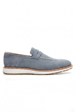 Sapato Casual Loafer Veneto em Camurça