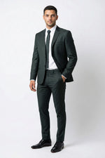 Terno Masculino Poliviscose Semi Slim Verde Militar