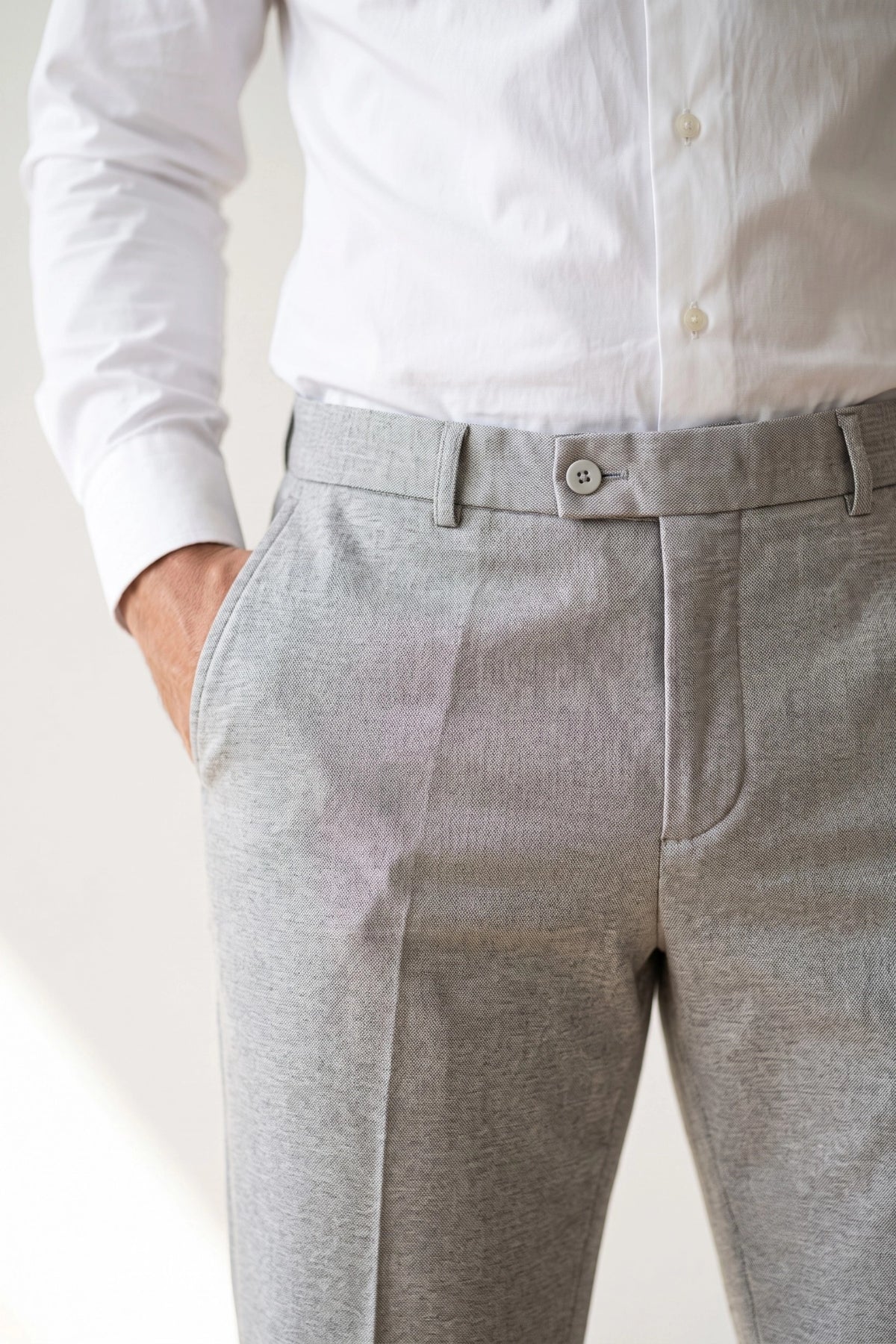 Calça Social Masculina Slim com Elastano