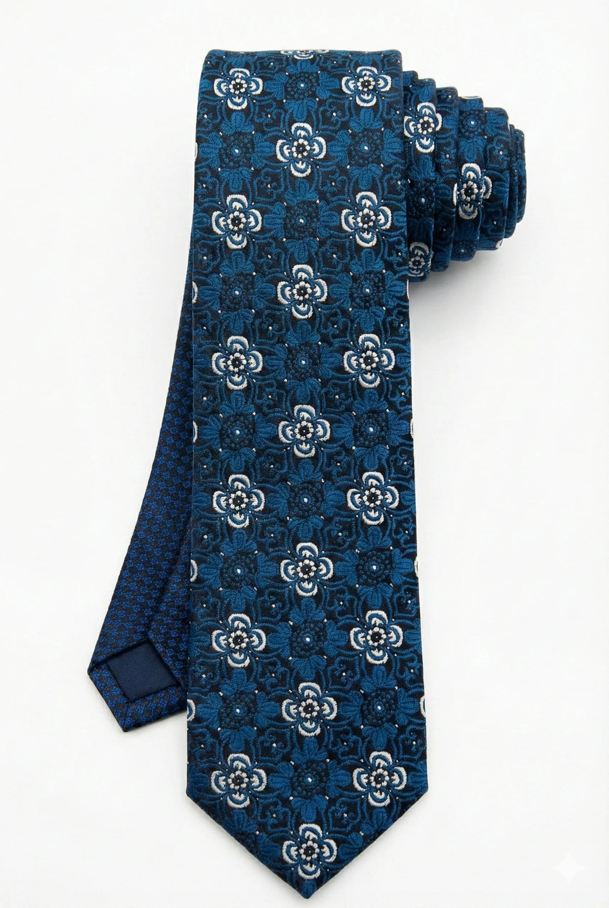 Gravata Masculina Estilo Seda Semi Slim Floral