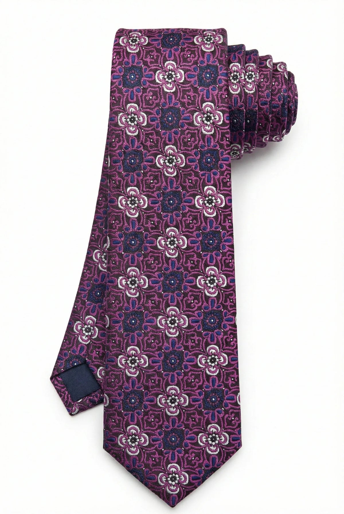 Gravata Masculina Estilo Seda Semi Slim Floral