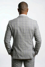 Terno Masculino Grigio Príncipe de Gales Semi Slim