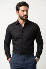 Camisa Social Slim Fit em Algodão Egípcio