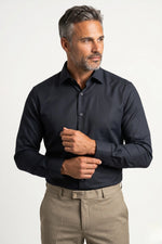 Camisa Social Masculina Tradicional Microtexturizada