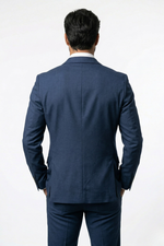 Terno Masculino Poliéster Fio Indiano Azul Marinho