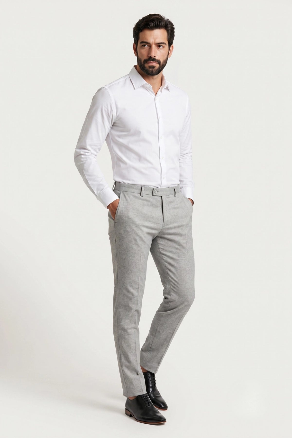 Calça Social Masculina Slim com Elastano
