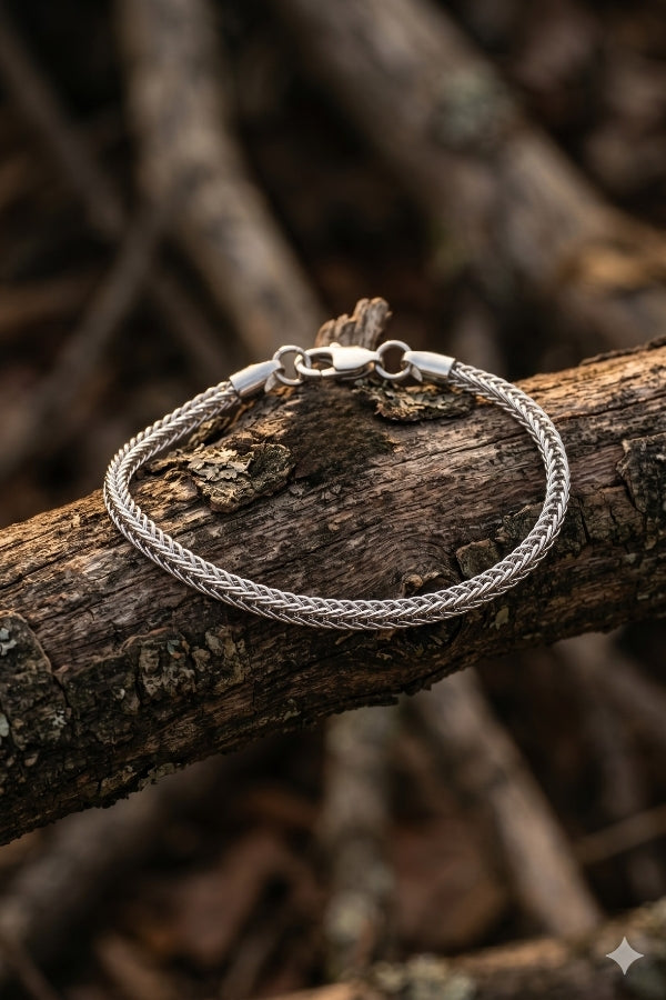 Pulseira Masculina Snake em Aço Inoxidável 316L