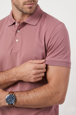 Camisa Polo em Algodão Pima com Elastano