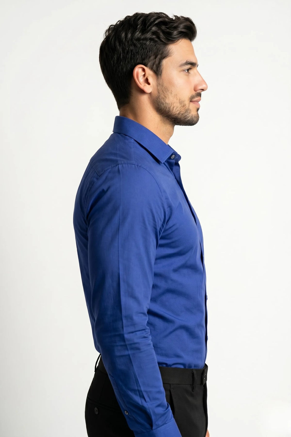 Camisa Social Masculina Slim com Elastano