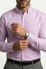Camisa Social Masculina Slim em Oxford Modal