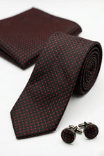 Kit Gravata Slim Poá 1800 Fios